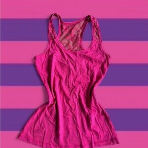 Suzy Shier Hot Pink Racerback Tank
